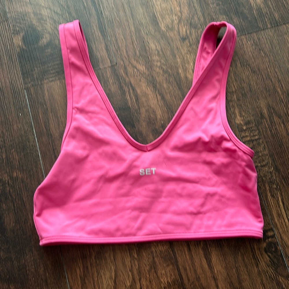 Set Active Pink Top